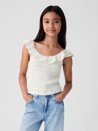 Barn Ruffle Smocked Linne