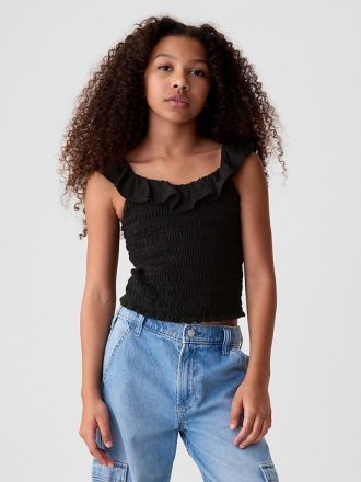 Barn Ruffle Smocked Linne