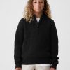 Barn Shaker-Stitch Quarter-Zip tröja