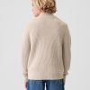 Barn Shaker-Stitch Quarter-Zip tröja