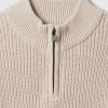Barn Shaker-Stitch Quarter-Zip tröja
