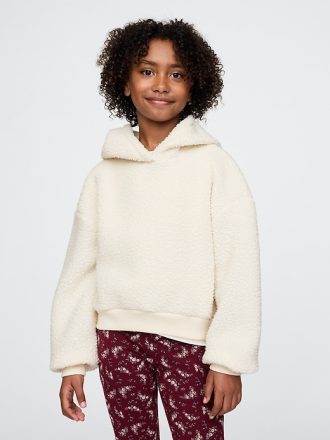 Barn Sherpa Cropped Hoodie