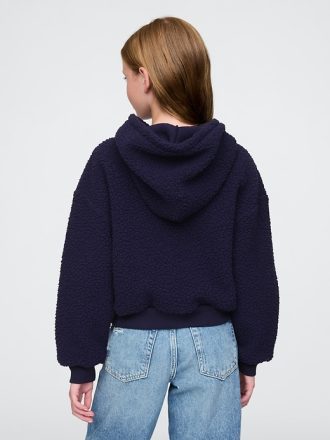 Barn Sherpa Cropped Hoodie