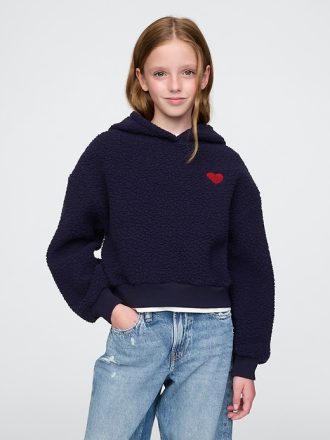 Barn Sherpa Cropped Hoodie