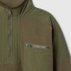 Barn Sherpa Pullover med halv blixtlås