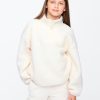 Barn Sherpa Pullover med halv blixtlås