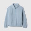 Barn Sherpa Pullover med halv blixtlås