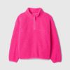 Barn Sherpa Pullover med halv blixtlås