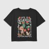 Barn Strawberry Shortcake Life Is Delicious Grafisk Boxy Crop Tee