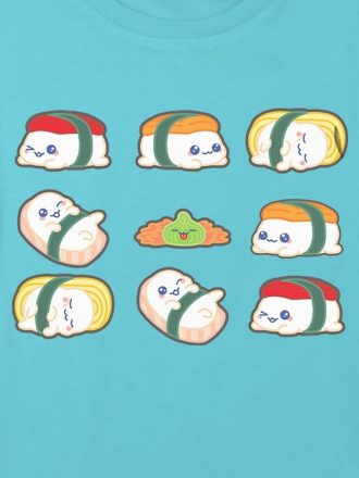 Barn Sushi Grafisk Boxy Crop Tee
