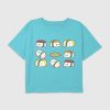 Barn Sushi Grafisk Boxy Crop Tee