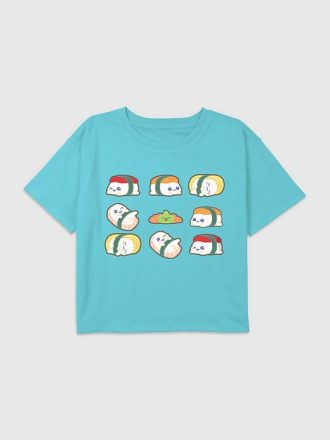 Barn Sushi Grafisk Boxy Crop Tee
