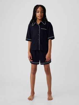 Barn återvunnen French Terry PJ Short Set
