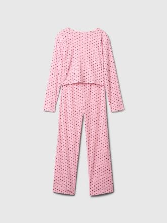 Barn återvunnen Pointelle PJ Set