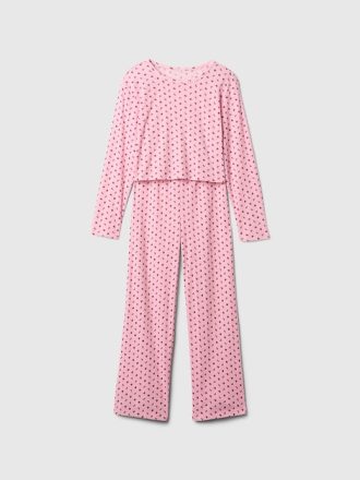 Barn återvunnen Pointelle PJ Set