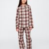 Barn återvunnen flanell PJ set