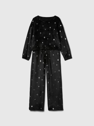 Barn återvunnen mysig beskuren PJ Set