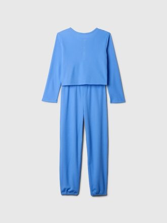 Barn återvunnen våffel PJ Set