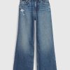 Barn jeans med vida ben i låga ben