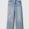 Barn jeans med vida ben i låga ben