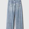 Barn jeans med vida ben i låga ben