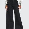 Barn jeans med vida ben och fotled