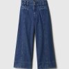 Barn jeans med vida ben och fotled Barn jeans med vida ben och fotled