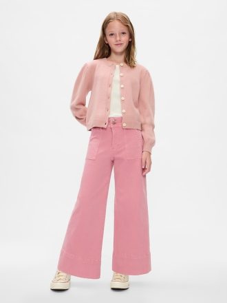 Barn jeans med vida ben och fotled