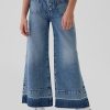 Barn jeans med vida ben och fotled