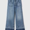 Barn jeans med vida ben och fotled