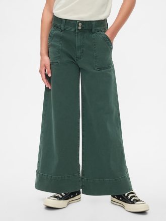 Barn jeans med vida ben och fotled