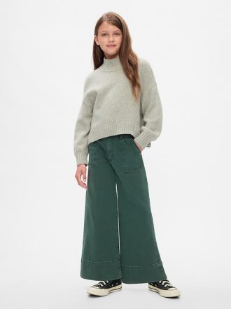 Barn jeans med vida ben och fotled