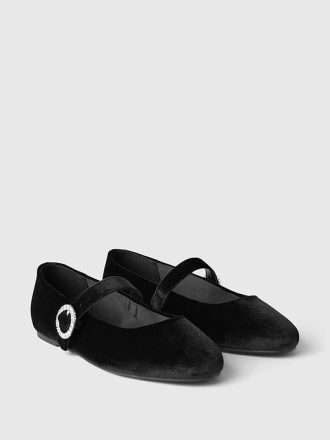 Barn sammet Mary Jane Flats