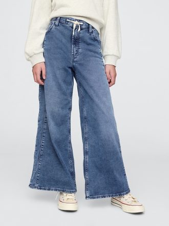 Barn stickade baggy jeans
