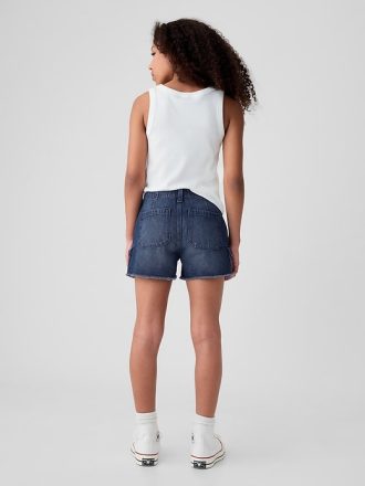 Barnshorts med låg höjd Stride Cargo denim