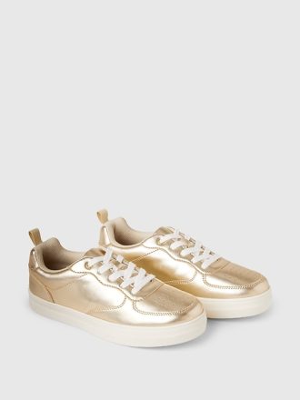 Barnsneakers i metall
