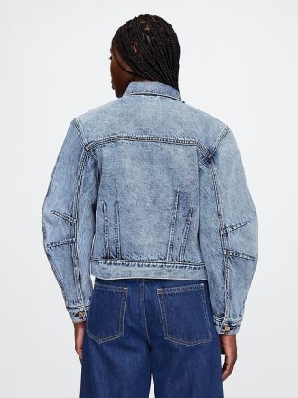 Barrel-Sleeve Icon jeansjacka