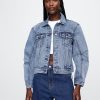 Barrel-Sleeve Icon jeansjacka