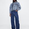 Barrel-Sleeve Icon jeansjacka