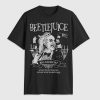 Beetlejuice svart och vit grafisk t-shirt