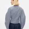 Beskuren skjorta i ekologisk bomull Poplin Barrel Sleeve