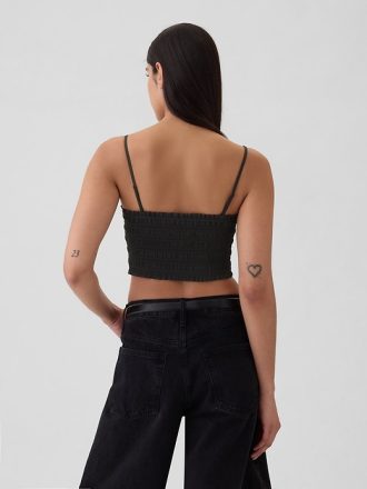 Beskuren smockad Cami