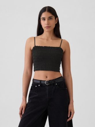 Beskuren smockad Cami