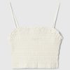 Beskuren smockad Cami