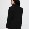 BiStretch Satin-Trim Relaxed Blazer