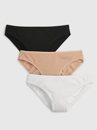 Bikinitrosa i ekologisk stretchig bomull (3-pack)