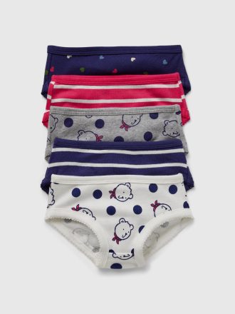 Bikinitrosor i ekologisk bomull för småbarn (5-pack) Bikinitrosor i ekologisk bomull för småbarn (5-pack)