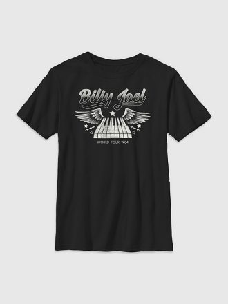 Billy Joel World Tour grafisk t-shirt för barn