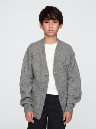 Borstad cardigan för barn