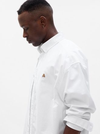 Brannan Bear Oxford Shirt i Untucked Fit